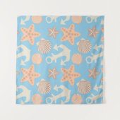 Tenture Murale Motif nautique en pastel (Devant)