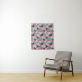 Tenture Murale Motif texturisé par ananas géométrique (En situation)