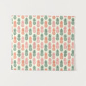 Tenture Murale Motif vintage d'ananas (Devant (Horizontal))