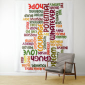 Tenture Murale Mots de motivation pour l'encouragement positif (En situation)