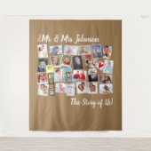 Tenture Murale Mr & Mrs Mariage 🤵 👰 Histoire de nous Photo Coll (Devant)