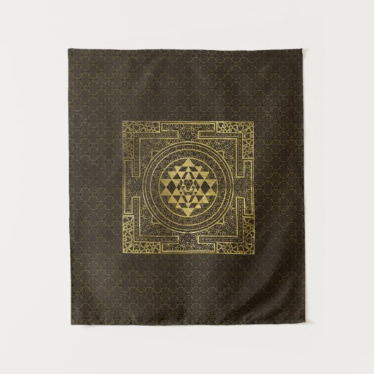Tenture Murale Or Sri Yantra/Sri Chakra (Devant)