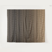 Tenture Murale Ornement ethnique Brown (Devant (Horizontal))