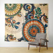 Tenture Murale Paix de Bohème Mandela Boho de hippie chic (En situation (horizontale))