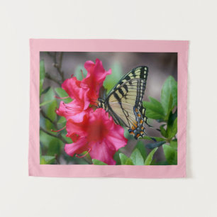 Tenture Murale Papillon sur fleurs