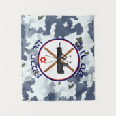 Tenture Murale Patrouille de ski du Mont Hermon - Camo de neige (Devant)