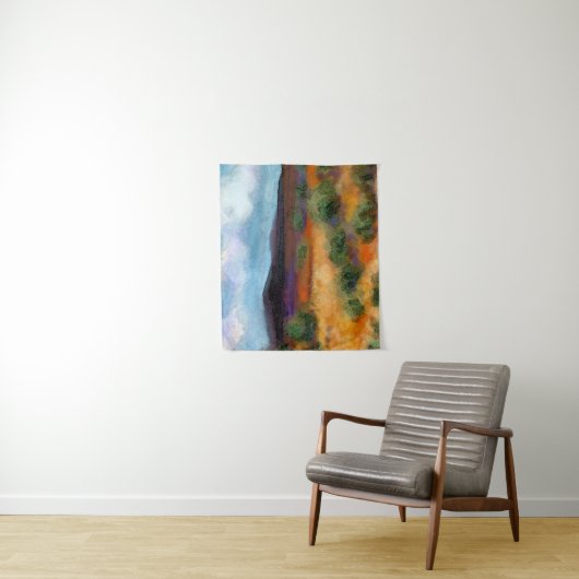 Tenture Murale Paysage impressioniste australien (En situation)