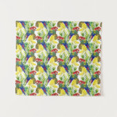 Tenture Murale Perroquets et fruit tropical (Devant (Horizontal))