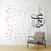 Tenture Murale photobooth de fond ENGAGEMENT (En situation (horizontale))