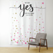 Tenture Murale photobooth de fond ENGAGEMENT (En situation)