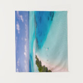 Tenture Murale Plage de sable fin de l'océan bleu des Maldives (Devant)