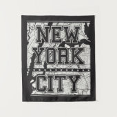 Tenture Murale Plan de ville de New York City | (Devant)