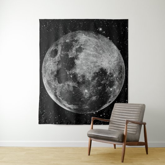 Tenture Murale Pleine lune (En situation)