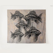 Tenture Murale Poisson fossile (Devant (Horizontal))