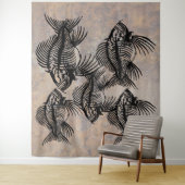 Tenture Murale Poisson fossile (En situation)