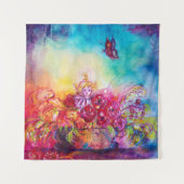 TENTURE MURALE POUCETTE DANS UN PANIER DE FLEURS,PAPILLON (Devant (Horizontal))