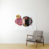 Tenture Murale Poupée Sakura Kokeshi - jolie fille japonaise Geis (En situation (horizontale))