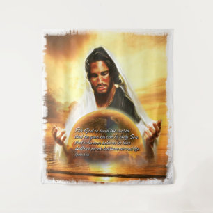 Tenture Murale Pour Dieu si aimé le monde..