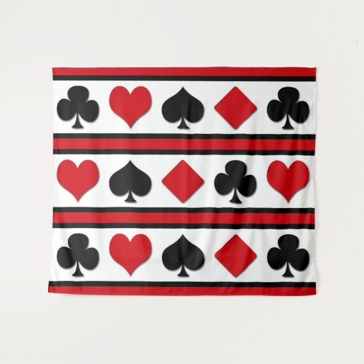 Tenture Murale Quatre combinaisons de cartes (Devant (Horizontal))