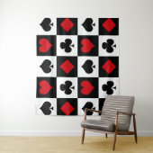 Tenture Murale Quatre combinaisons de cartes (En situation)