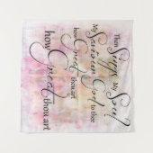 Tenture Murale Que tu es grand (Devant (Horizontal))