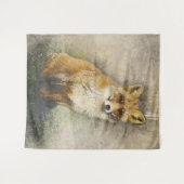 Tenture Murale Renard rouge (Devant (Horizontal))