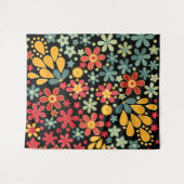 Tenture Murale Retro. Motifs floraux 2 (Devant (Horizontal))