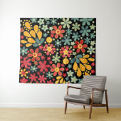 Tenture Murale Retro. Motifs floraux 2 (En situation (horizontale))