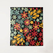 Tenture Murale Retro. Motifs floraux 2 (Devant)