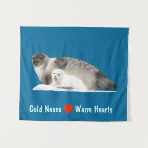 Tenture Murale Sceau anné - Nez froid Coeurs chauds