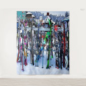Tenture Murale Skis and Poles (Devant)