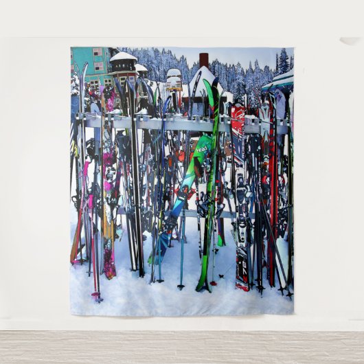 Tenture Murale Skis and Poles (Devant)