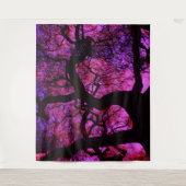 Tenture Murale Sous l'arbre en rose / pourpre (Devant)