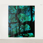 Tenture Murale Sous l'arbre en turquoise (Devant)
