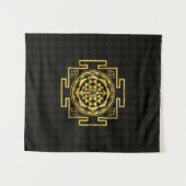 Tenture Murale Sri d'or Yantra/Sri Chakra (Devant (Horizontal))