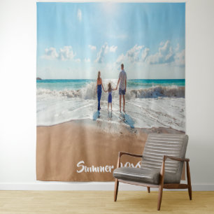 Tenture Murale Texte de souvenir de vacances d'été pour photo de 