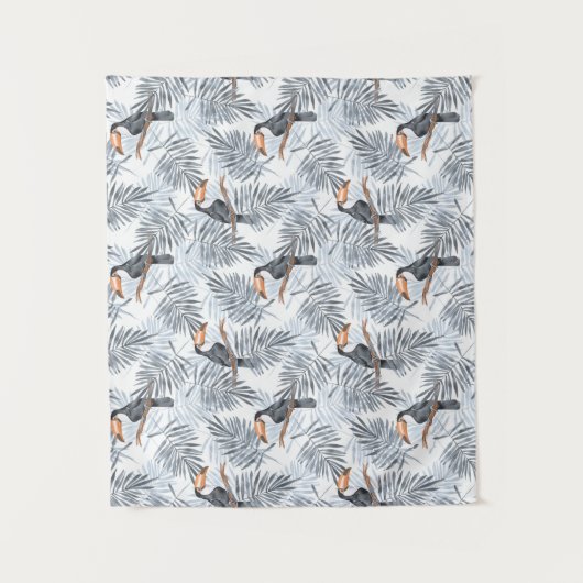 Tenture Murale Toucan gris (Devant)