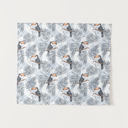 Tenture Murale Toucan gris (Devant (Horizontal))