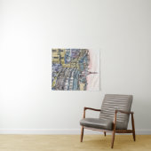 Tenture Murale Tour Eiffel et Paris d'aquarelle des destinations (En situation (horizontale))