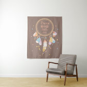 Tenture Murale Tribal Dreamcatcher Boho Brown (En situation)