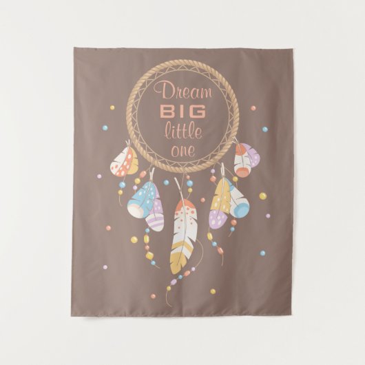Tenture Murale Tribal Dreamcatcher Boho Brown (Devant)