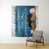 Tenture Murale Twinkle Twinkle Little Star Baby shower Backdrops (En situation)