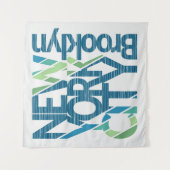 Tenture Murale Typographie de Brooklyn New York (Devant)