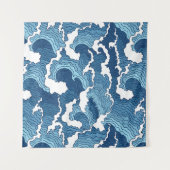 Tenture Murale Vagues de résumé (Devant)