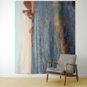 Tenture Murale Villa sur les Rochers (En situation)