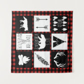 Tenture Murale Wilderness rustique & Animaux Buffalo Check Plaid (Devant (Horizontal))