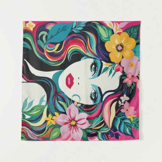 Tenture Muse tropicale (Devant (Horizontal))