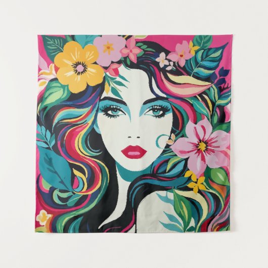 Tenture Muse tropicale (Devant)