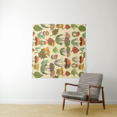 Tenture Mushroom pattern.  (En situation (horizontale))