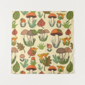 Tenture Mushroom pattern.  (Devant)